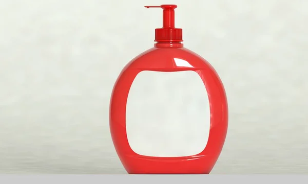 Pullo nestesaippuaa varten — kuvapankkivalokuva