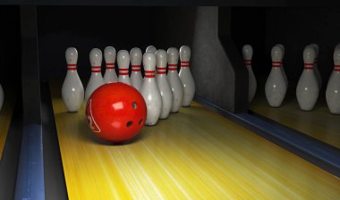 Bowling Grevi. 3d render