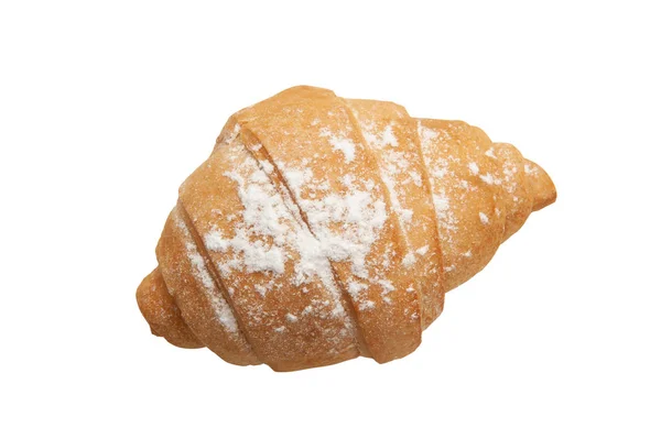 Croissants em um fundo branco . — Fotografia de Stock