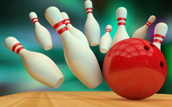 Bowling topu ve şekerlemelerle oynanır.