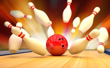 Bowling topu ve şekerlemelerle oynanır.