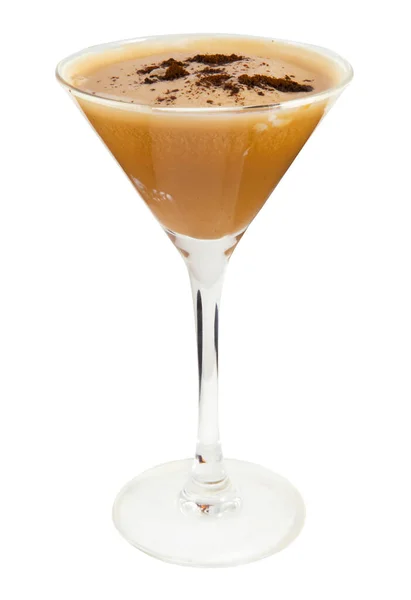 Cocktail au chocolat alcoolisé en verre — Photo