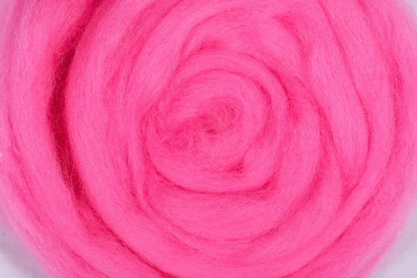 Текстура фону рожевої овечої вовни — стокове фото