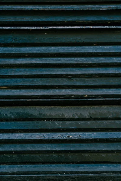 Textura detailní záběr z modrých malovaných dřevěných prken. — Stock fotografie