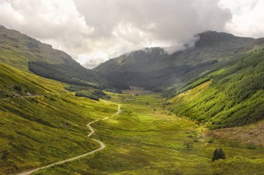 Doğal görünümü, Argyll Forest Park İskoçya Highlands
