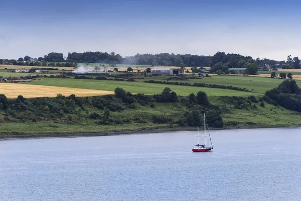 Kis Vitorlás Moray Firth Közelében Inveness Skócia — Stock Fotó