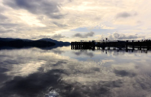 Orilla Oeste Loch Lomond Pintoresco Pueblo Luss Cerca Glasgow Escocia — Foto de Stock