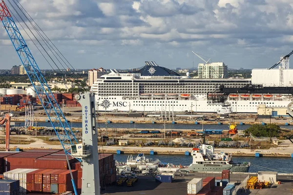 Port Everglades in Fort Lauderdale, Florida — Stockfoto