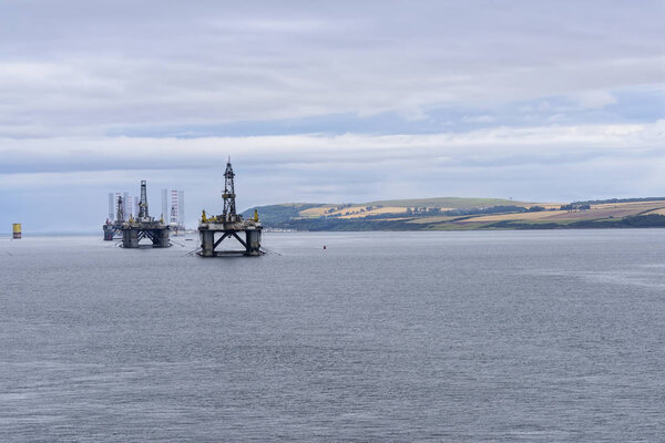 Oil Rigs in the Cromarty Firth