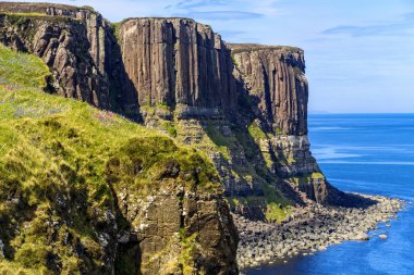 Kilt Rock, Skye Isle üzerinde, İskoçya