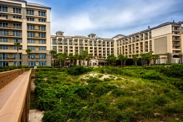 Amelia Island Florida Agosto 2019 Hotel Luxo Com Vista Para — Fotografia de Stock