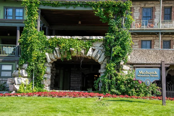 Bellman Zona Entrada Huéspedes Complejo Histórico Las Montañas Catskill Mohonk — Foto de Stock