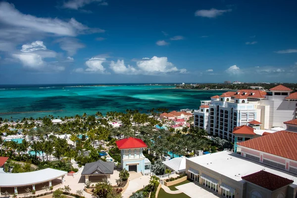 Καραϊβική Θάλασσα Και Προορισμός Θέρετρο Στο Νησί Νασσάου Μπαχάμες — Φωτογραφία Αρχείου