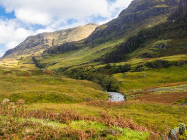 İskoç Highands dağda Aonach Dubh görüntüleyin