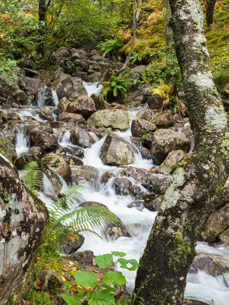 Waterfall in the valley of Glen Nevis, Scotland — Stock Photo, Image