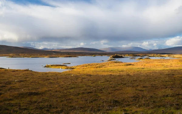 Lochan Na H-Achlaise i Rannoch Moor w Glen Coe — Zdjęcie stockowe