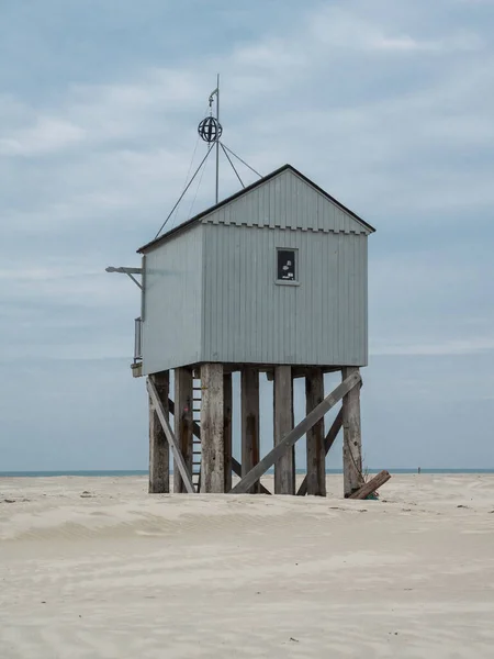 Emergency shelter on the beach of Terschelling, Netherlands