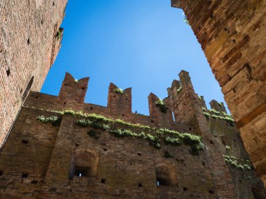 Rocca Viscontea Castell Arquato, İtalya 'da