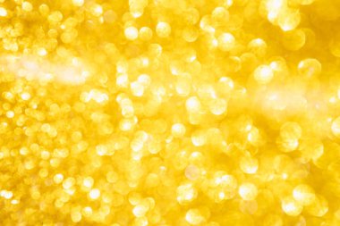 Dekoratif altın glitter ışıkları arka plan, Noel ve Yeni Yıl parti konsepti