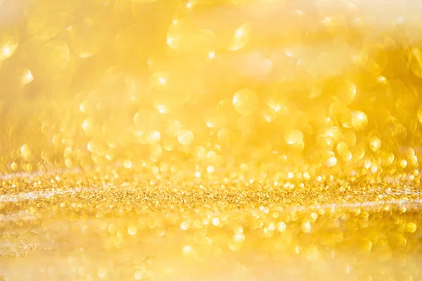 Dekoratív Arany Csillogó Fények Háttér Karácsonyi Újévi Party Koncepció — Stock Fotó