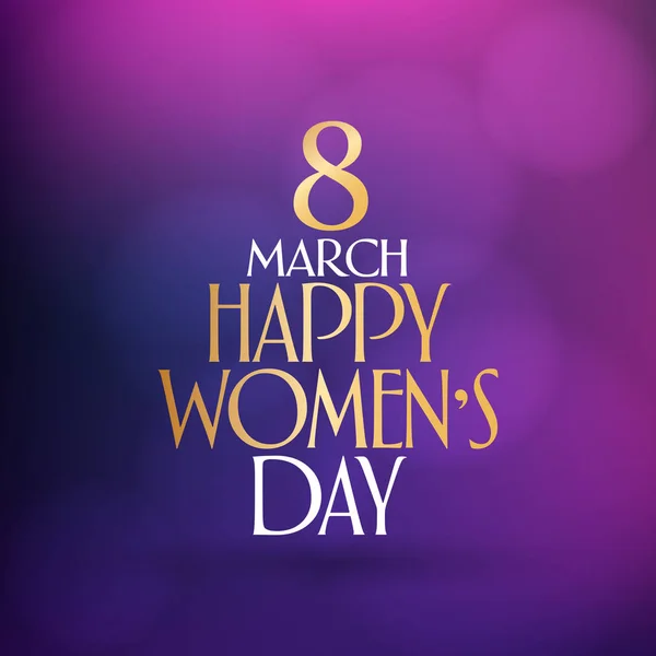 Marzo Celebración Del Día Internacional Mujer Feliz Cartelera Póster Redes — Vector de stock