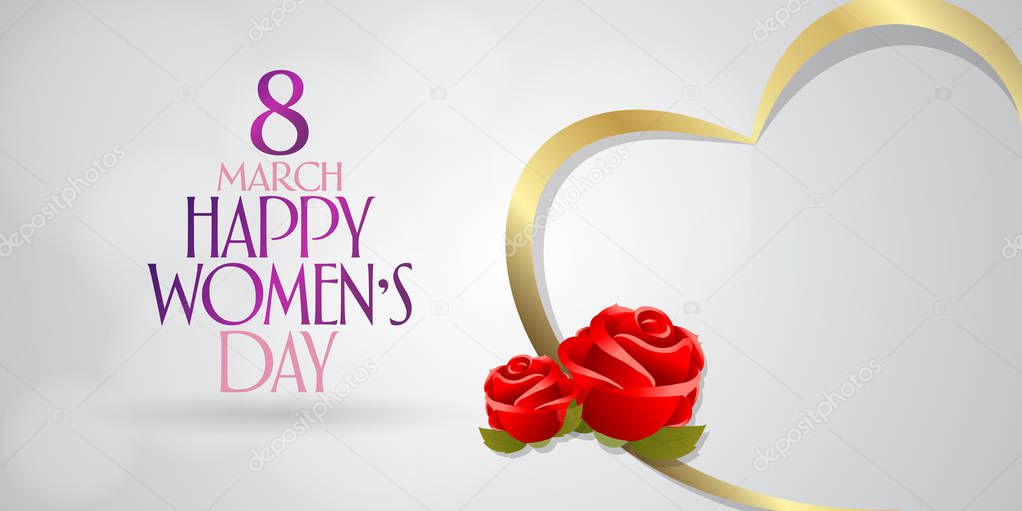 8 March. International Happy Women's Day Celebration. Billboard, Poster, Social Media, Greeting Card template. (Turkish: 8 Mart Dunya Kadinlar Gununuz Kutlu Olsun.)