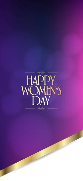 Março Celebração Dia Internacional Mulher Feliz Billboard Poster Social Media — Vetor de Stock
