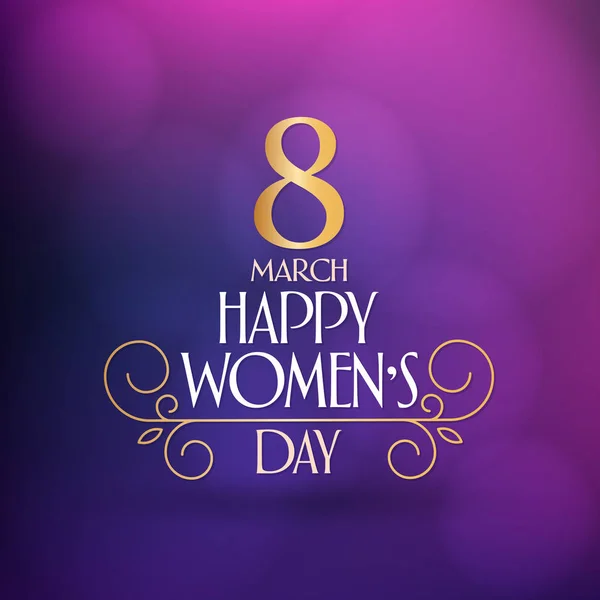 Mars International Happy Women Day Engelsk Billboard Post Sosiale Medier – stockvektor