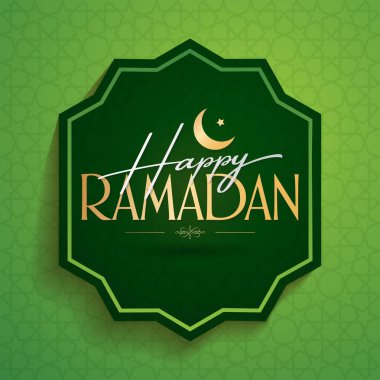 Mutlu Ramazanlar. Müslüman cemaatinin kutsal ayı Ramazan. Billboard, Poster, Sosyal Medya, Tebrik Kartı şablonu. 