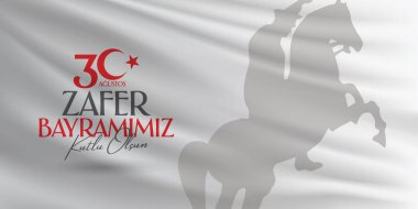 30 Ağustos Zafer Bayrami Zafer Günü Türkiye. Tercümesi: 30 Ağustos 'ta Türkiye' de zafer ve Ulusal Gün kutlandı. (Türkçe: 30 Agustos Zafer Bayrami Kutlu Olsun) Tebrik kartı şablonu.