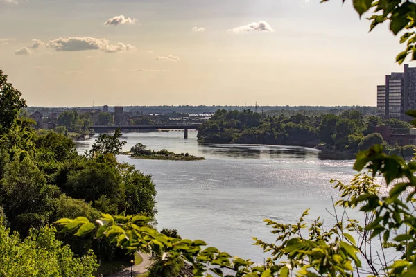 Vacker Syn Floden Outaouais Ottawa — Stockfoto