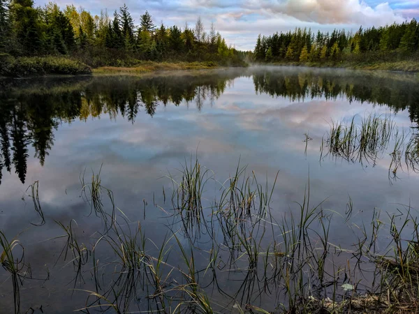 Splendido Paesaggio Dal Nord Del Canada Alla Fine Automn — Foto Stock