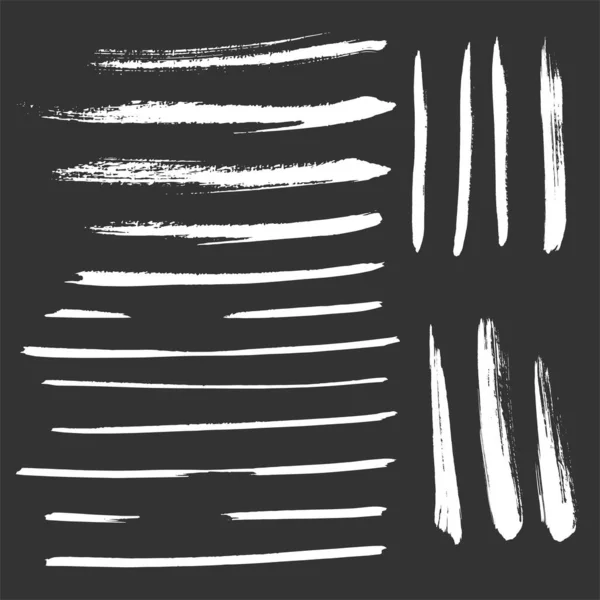 Brush Vector Set Strokes Grunge Effect Collection — 스톡 벡터