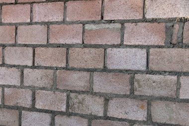 Görünümü sıvalı keşfedilmeyi bekleyen yeni koydu tuğlalar duvar kadar yakın