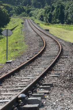Görünümü bir geçiş ortasına nerede rialway cruve conner çevresinde hatları, demiryolu hatlarının kadar yakın 