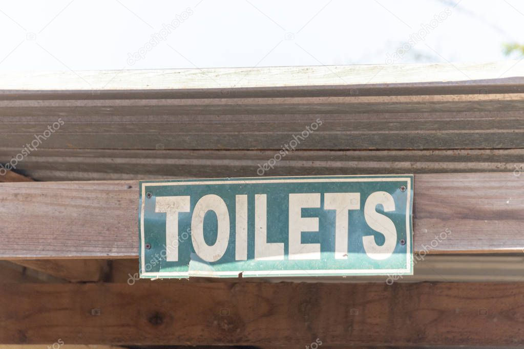 A Toilet Sign 