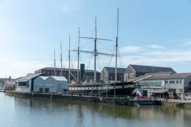 Bristol-Haziran-2020-İngiltere-Brunel 'in Büyük Britanya gemisi COVID-19 virüsü nedeniyle kapatıldı. 