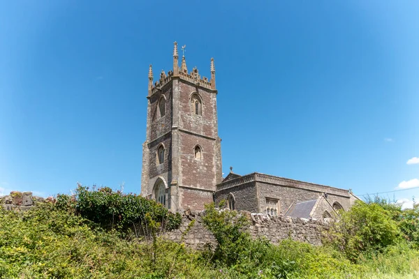 Bristol August 2020 England Close View Top Old Church Nailsea — Stock Photo, Image