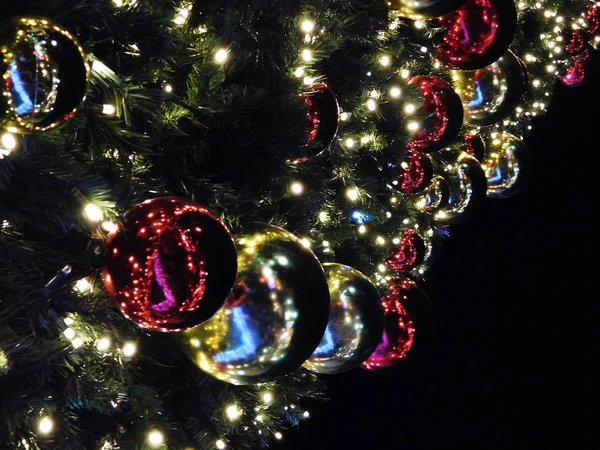 Kerstboom Nacht — Stockfoto