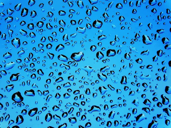 Abstrakte Blaue Tropfen Aquaabstrakte Blaue Tropfen Aqua — Stockfoto