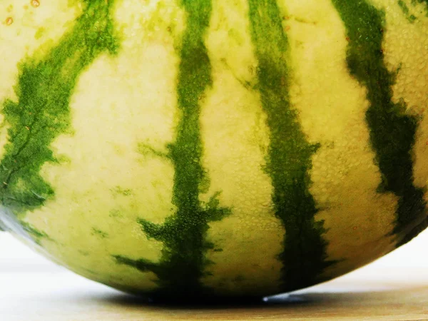 Grüne Wassermelone Hintergrund Makro — Stockfoto