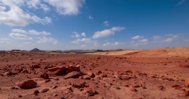 Mars Vörös Sivatag Időközű Szín Ramon Crater Sands — Stock videók