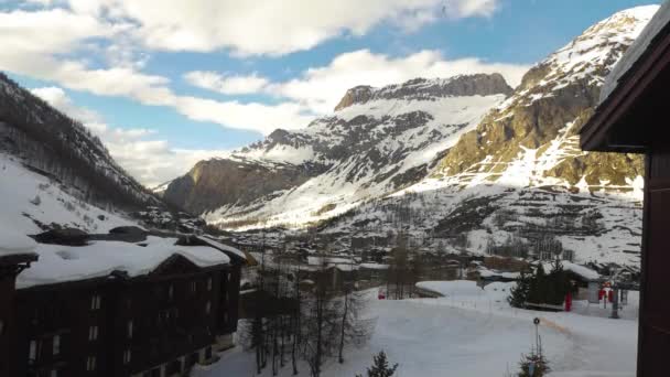 Naplemente Alpokban Idő Telik Stock Videó