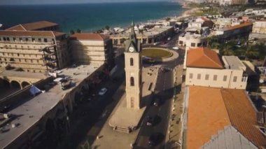 Robot resmini Saat Kulesi Jaffa, Tel Aviv, İsrail