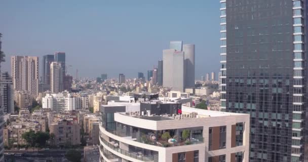 Stadt Tel Aviv Nordseite — Stockvideo