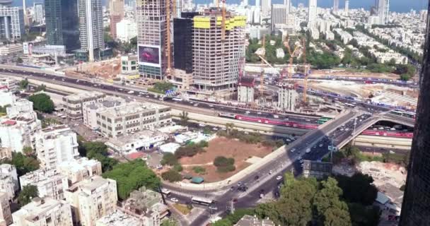Аэроснимок Тель Авива — стоковое видео