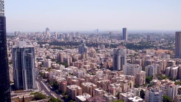 Fotografia Aérea Meio Sul Tel Aviv — Vídeo de Stock