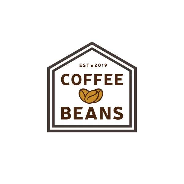 Coffee Nature House logo vintage. Coffee shop template design shield. Restaurant label. Graphic design element for business cafe, bar, pub. Vector Illustration isolated on background. Label product.
