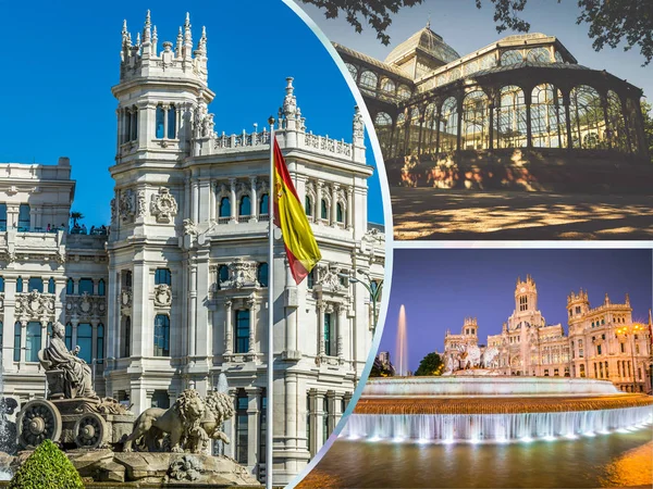 Collage Photos Touristiques Madrid — Photo