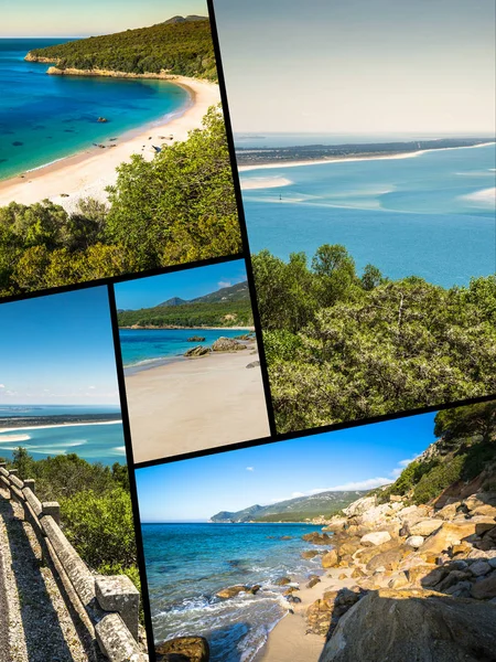 Collage Van Toeristische Foto Van Sintra Portugal — Stockfoto